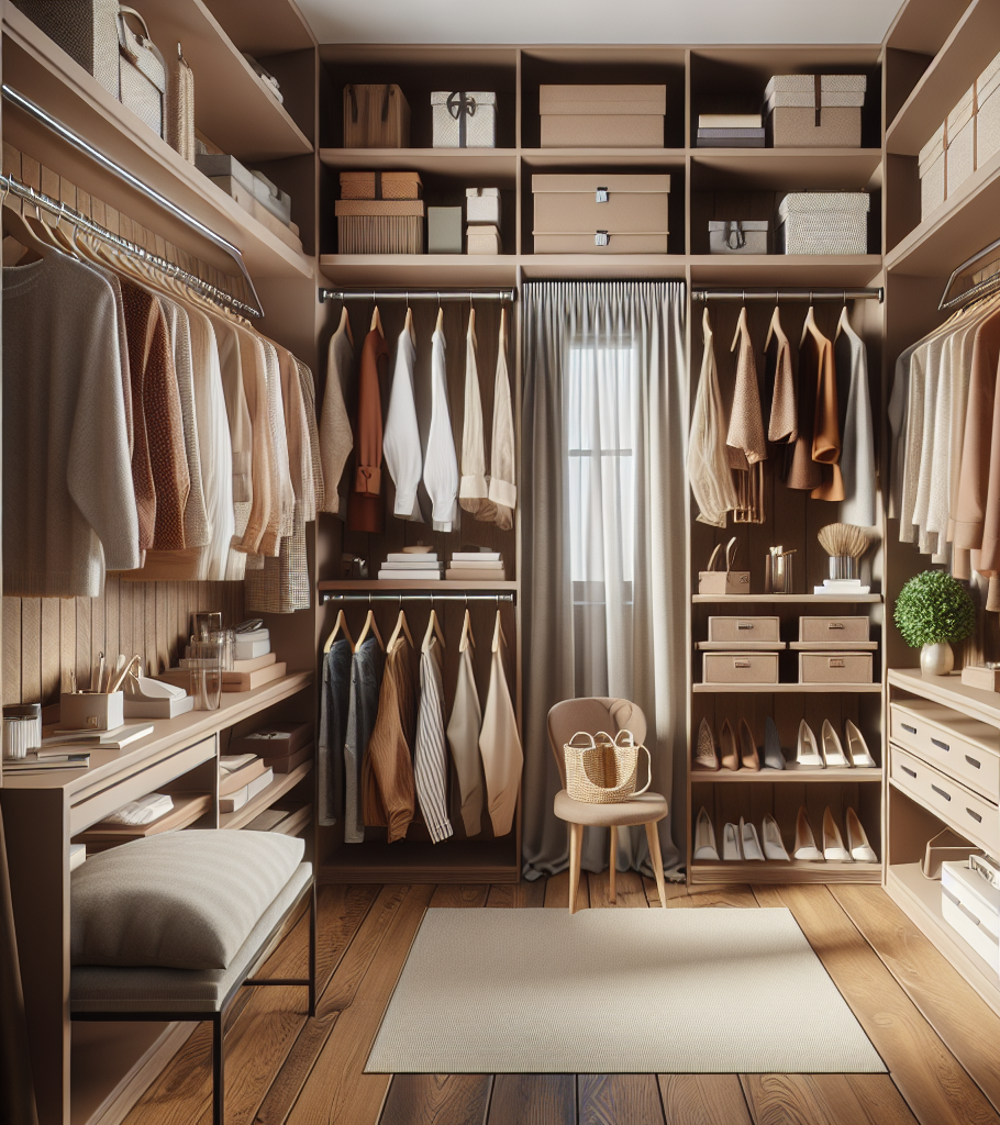 Beautifully organized closet with custom shelving — Declutter + Design Co.