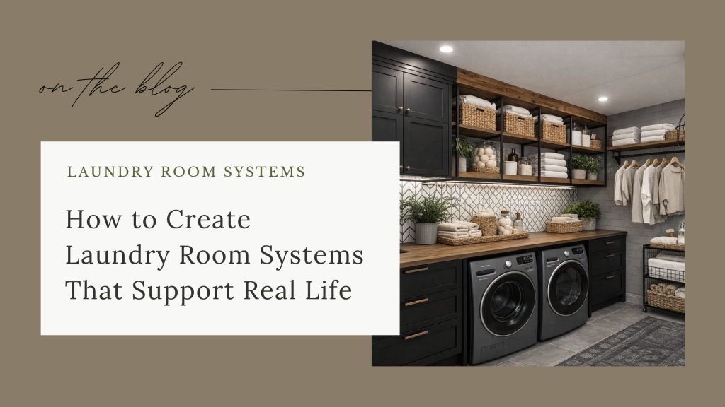 How to Create Laundry Room Systems That Support Real Life